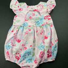 Load image into Gallery viewer, Girls PatPat, lightweight floral summer romper, NEW, size 0,  