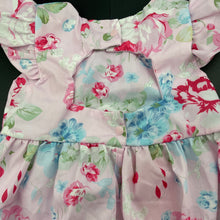 Load image into Gallery viewer, Girls PatPat, lightweight floral summer romper, NEW, size 0,  
