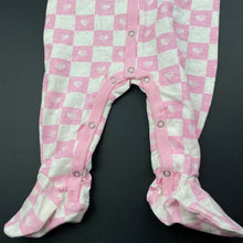 Load image into Gallery viewer, Girls Coccoli, pink &amp; white stretchy coverall / romper, NEW, size 3 months,  