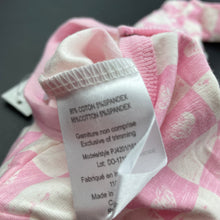 Load image into Gallery viewer, Girls Coccoli, pink &amp; white stretchy coverall / romper, NEW, size 3 months,  