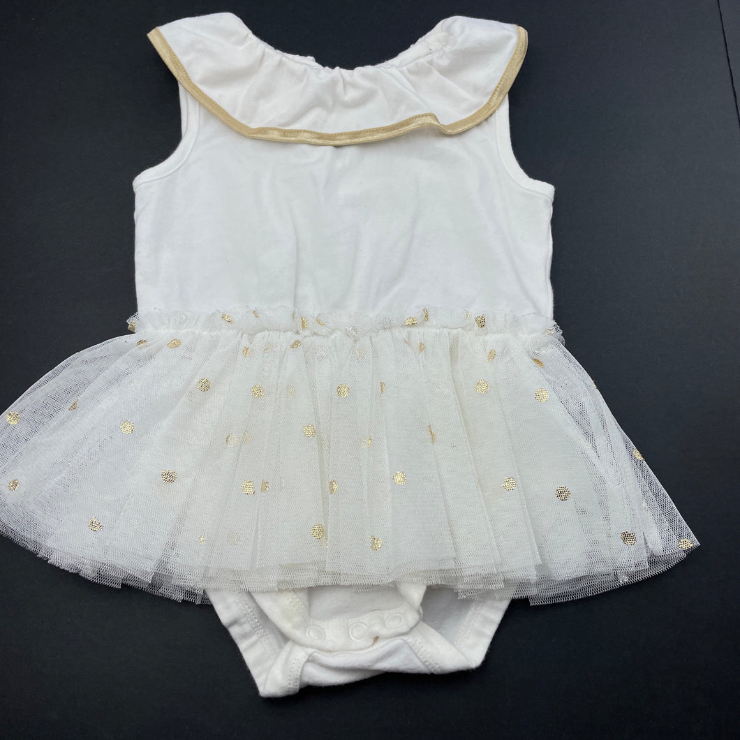 Girls Dymples, stretchy tutu romper, EUC, size 0,  