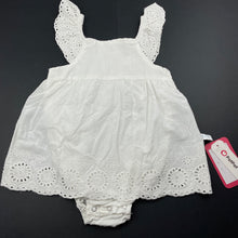 Load image into Gallery viewer, Girls PatPat, lightweight broderie romper dress, NEW, size 0-1,  