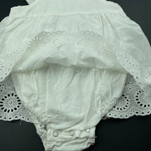 Load image into Gallery viewer, Girls PatPat, lightweight broderie romper dress, NEW, size 0-1,  