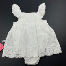 Load image into Gallery viewer, Girls PatPat, lightweight broderie romper dress, NEW, size 0-1,  