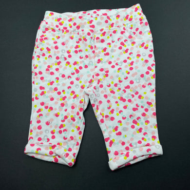 Girls Petit Lem, stretchy leggings / bottoms, elasticated, EUC, size 6 months,  