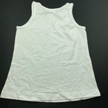 Load image into Gallery viewer, Girls Tiny Little Wonders, white cotton singlet / tank top, EUC, size 2,  