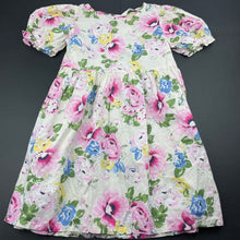 Load image into Gallery viewer, Girls H&amp;M, lightweight floral cotton dress, GUC, size 7, L: 62cm