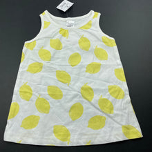 Load image into Gallery viewer, Girls Tiny Little Wonders, cotton singlet / tank top, lemons, NEW, size 2,  