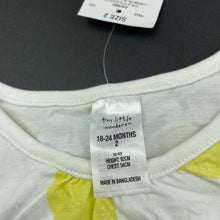Load image into Gallery viewer, Girls Tiny Little Wonders, cotton singlet / tank top, lemons, NEW, size 2,  