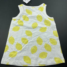 Load image into Gallery viewer, Girls Tiny Little Wonders, cotton singlet / tank top, lemons, NEW, size 2,  
