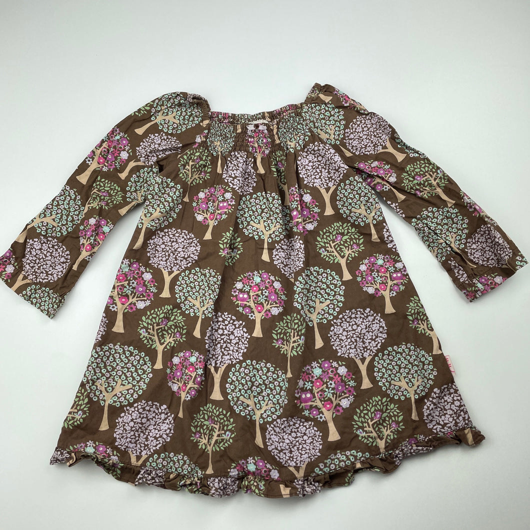 Girls Eternal Creation, lightweight cotton long sleeve dress, GUC, size 1, L: 46cm