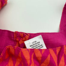 Load image into Gallery viewer, Girls Target, lined colourful cotton summer dress, GUC, size 7, L: 63cm