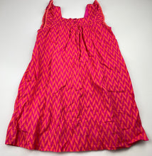 Load image into Gallery viewer, Girls Target, lined colourful cotton summer dress, GUC, size 7, L: 63cm