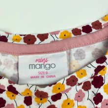 Load image into Gallery viewer, Girls Mango, floral cotton casual dress, EUC, size 6, L: 57cm