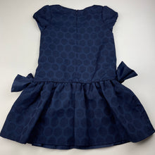 Load image into Gallery viewer, Girls Gymboree, lined navy party dress, EUC, size 5, L: 57cm