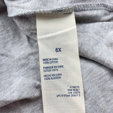 Load image into Gallery viewer, Girls Osh Kosh, grey cotton casual dress, EUC, size 6, L: 53cm