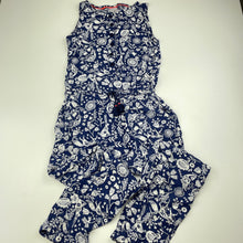 Load image into Gallery viewer, Girls Target, navy &amp; white lightweight jumpsuit, FUC, size 7,  