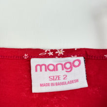 Load image into Gallery viewer, Girls Mango, red floral cotton summer dress, EUC, size 2, L: 47cm