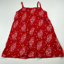 Load image into Gallery viewer, Girls Mango, red floral cotton summer dress, EUC, size 2, L: 47cm