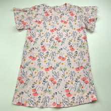 Load image into Gallery viewer, Girls Mango, floral cotton casual dress, GUC, size 5, L: 54cm