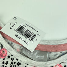 Load image into Gallery viewer, Girls Matalan, floral long sleeve casual dress, NEW, size 6, L: 57cm