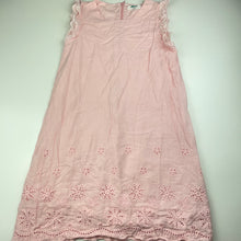 Load image into Gallery viewer, Girls Alfaberry, lined broderie cotton dress, FUC, size 10, L: 70cm