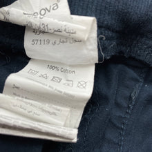Load image into Gallery viewer, Boys Terranova, navy cotton cargo pants, elasticated, Inside leg: 34cm, GUC, size 2-3,  