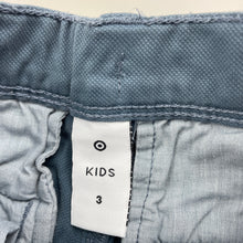 Load image into Gallery viewer, Boys Target, blue stretch cotton pants, adjustable, Inside leg: 38.5cm, EUC, size 3,  