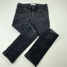 Load image into Gallery viewer, Girls Target, dark stretch denim jeans, adjustable, Inside leg: 51cm, FUC, size 7,  