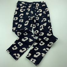 Load image into Gallery viewer, Girls Mango, animal print stretchy leggings, elasticated, Inside leg: 49cm, GUC, size 6,  