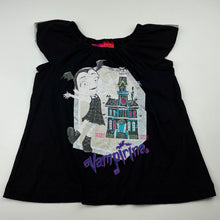 Load image into Gallery viewer, Girls Disney, Vampirina black t-shirt / top, FUC, size 5,  