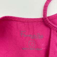 Load image into Gallery viewer, Girls Favourites, pink singlet top, GUC, size 7,  