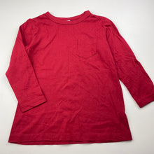 Load image into Gallery viewer, Boys Target, red cotton long sleeve t-shirt / top, GUC, size 4,  