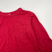 Load image into Gallery viewer, Boys Target, red cotton long sleeve t-shirt / top, GUC, size 4,  