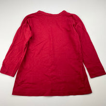 Load image into Gallery viewer, Boys Target, red cotton long sleeve t-shirt / top, GUC, size 4,  