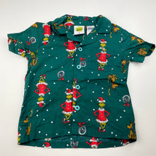 Load image into Gallery viewer, unisex The Grinch, Christmas cotton pyjama shirt / top, EUC, size 3,  