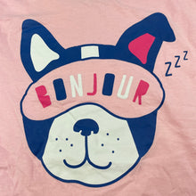 Load image into Gallery viewer, Girls Kids &amp; Co, cotton pyjama t-shirt / top, dog, GUC, size 8,  