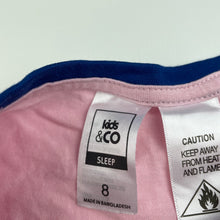 Load image into Gallery viewer, Girls Kids &amp; Co, cotton pyjama t-shirt / top, dog, GUC, size 8,  