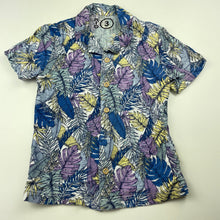 Load image into Gallery viewer, Boys KID, viscose / flax short sleeve shirt, button missing, FUC, size 3,  