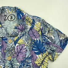 Load image into Gallery viewer, Boys KID, viscose / flax short sleeve shirt, button missing, FUC, size 3,  