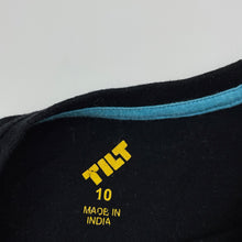 Load image into Gallery viewer, Boys Tilt, black cotton singlet / tank top, GUC, size 10,  