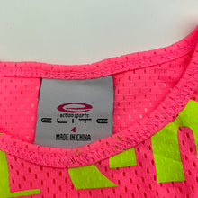 Load image into Gallery viewer, Girls Elite Action Sports, mesh activewear top, outer layer only, EUC, size 4,  
