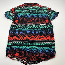 Load image into Gallery viewer, Boys Tilt, colourful lightweight short sleeve shirt, EUC, size 8,  