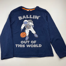 Load image into Gallery viewer, Boys Brilliant Basics, long sleeve pyjama top, basketball, GUC, size 10,  
