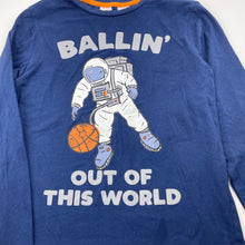 Load image into Gallery viewer, Boys Brilliant Basics, long sleeve pyjama top, basketball, GUC, size 10,  