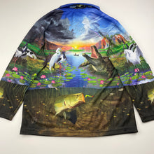 Load image into Gallery viewer, Boys Big Fish Gear, lightweight long sleeve polo top, EUC, size 8,  