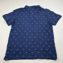 Load image into Gallery viewer, Boys Zara, navy cotton polo shirt top, FUC, size 8,  