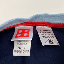 Load image into Gallery viewer, Boys Lego, navy pyjama t-shirt / top, GUC, size 7,  