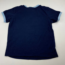 Load image into Gallery viewer, Boys Lego, navy pyjama t-shirt / top, GUC, size 7,  