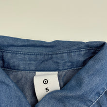 Load image into Gallery viewer, Girls Target, blue lyocell long sleeve shirt, FUC, size 5,  